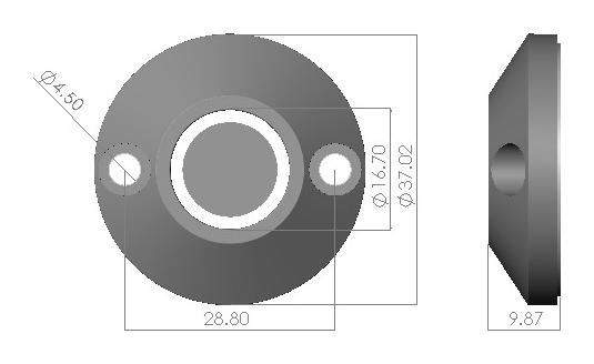 TMR-05A — Product dimensions