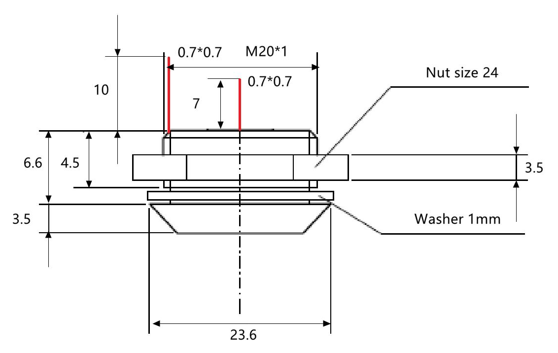 TMR-07A — Product dimensions