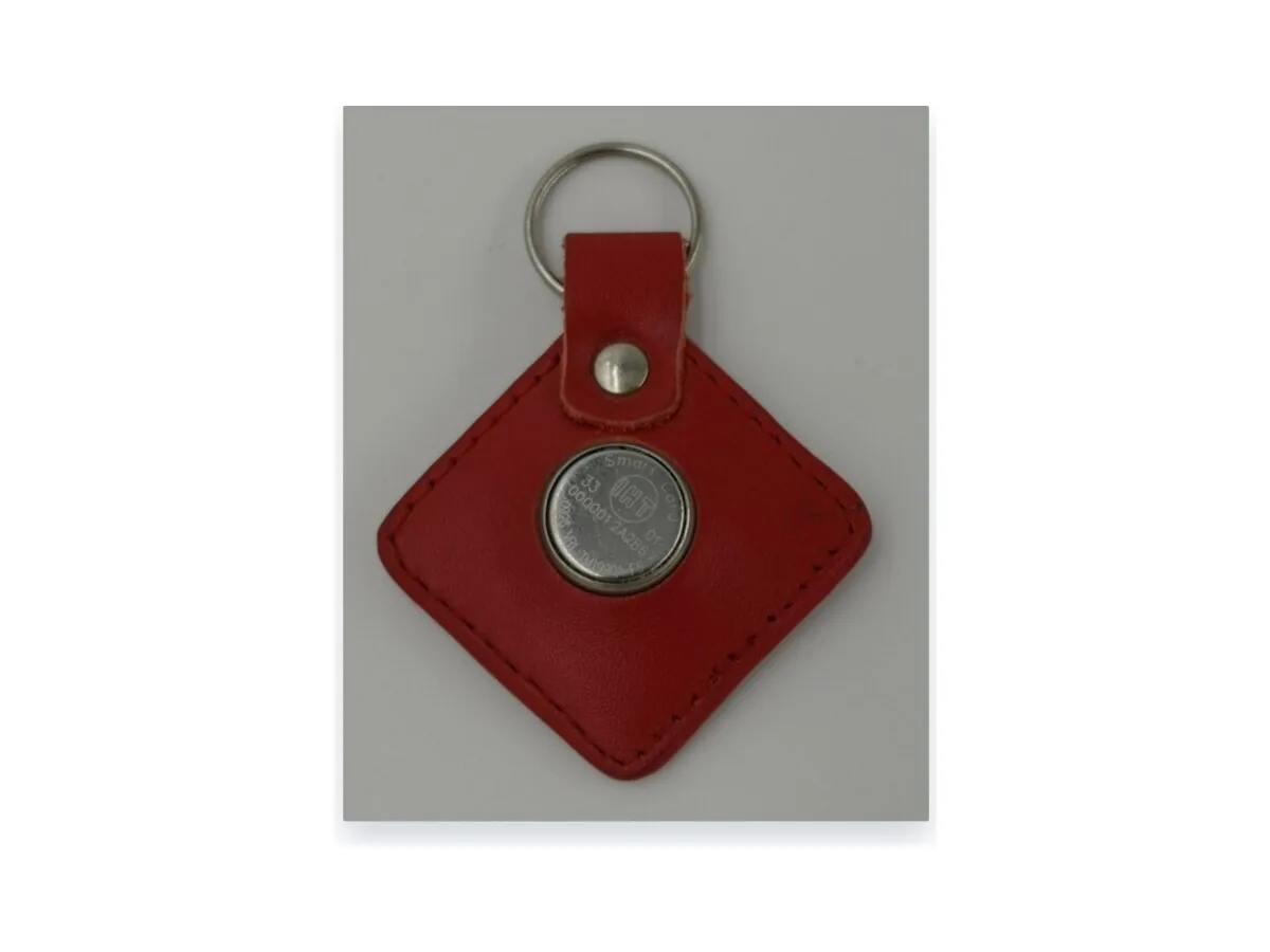 Leather iButton Key Tag — TM1990-LT